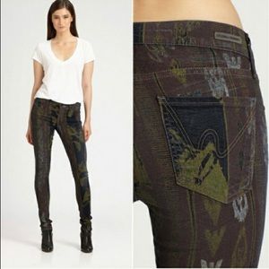 COH Avedon Camo Low Rise Skinny Jean